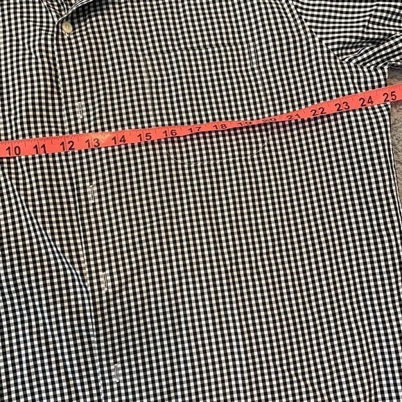 Peter Millar Shirt Mens Large Black & White Check Long Sleeve Button Front - Picture 6 of 9